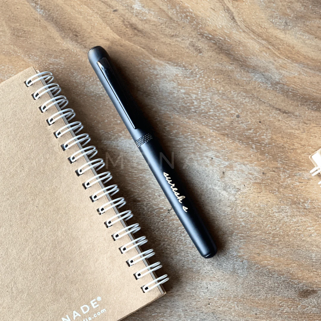 personalized-matte-black-magnetic-cap-ball-penstationerylemonade-699012